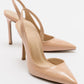Twine - Beige Patent Heeled Shoe (Women)
