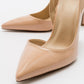 Twine - Beige Patent Heeled Shoe (Women)