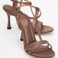Credo - Brown Satin High Heel Shoe (Women)