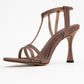 Credo - Brown Satin High Heel Shoe (Women)