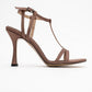 Credo - Brown Satin High Heel Shoe (Women)