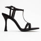 Credo - Black Satin High Heel Shoe (Women)