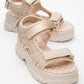 4740 - Beige Rose Strappy Sandal (Women)