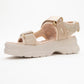 4740 - Beige Rose Strappy Sandal (Women)
