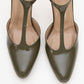Jon - Khaki Patent Stiletto Pump (Women)