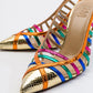Gesto Gold Multi Stiletto Heel (Women)