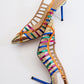 Gesto Gold Multi Stiletto Heel (Women)