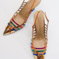 Gesto Gold Multi Stiletto Heel (Women)