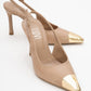 Flare - Beige Pointed Toe Stiletto Pump (Women)