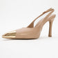 Flare - Beige Pointed Toe Stiletto Pump (Women)