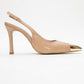 Flare - Beige Pointed Toe Stiletto Pump (Women)
