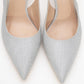 Caisa - Silver Glitter Stiletto Pump (Women)