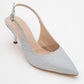 Caisa - Silver Glitter Stiletto Pump (Women)