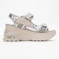 Arthur - Gray Sequin Strappy Platform Sport Sandal (Women)