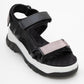 4740 - Black Platinum Strappy Sandal (Women)