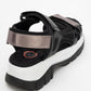 4740 - Black Platinum Strappy Sandal (Women)