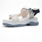 4740 - White-Navy Strap Sandal (Women)