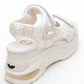 Arthur - White-White Platform Sport Sandal (Women)