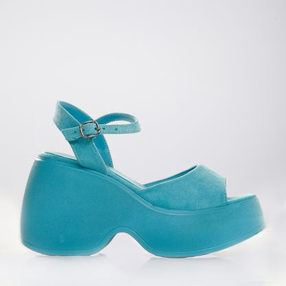 Barb - Baby Blue Wedges