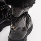 Rosie Black Fur-Lined Winter Boot (Women)