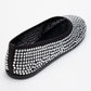 Runway Black Mesh Embellished Ballet Flat (Women)