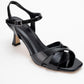 Melin - Black Patent Cross-Strap Heeled Shoe (Women)