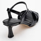 Melin - Black Patent Cross-Strap Heeled Shoe (Women)