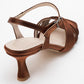 Melin - Copper Satin Cross-Strap Heeled Shoe (Women)