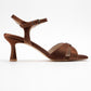 Melin - Copper Satin Cross-Strap Heeled Shoe (Women)