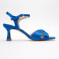 Melin - Sapphire Satin Cross-Strap Stiletto Pump (Women)