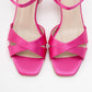 Melin - Fuchsia Satin Cross-Strap Stiletto Pump (Women)