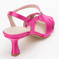 Melin - Fuchsia Satin Cross-Strap Stiletto Pump (Women)