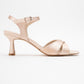 Melin - Beige Satin Cross-Strap Stiletto Pump (Women)