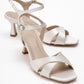 Melin - Pearl Satin Cross-Strap Stiletto Pump (Women)