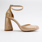 Oslo - Beige Heeled Shoe (Women)