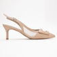 Foley - Dark Beige Pointed Toe Backless Stiletto (Women)
