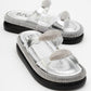 Finery Silver Embellished Platform Slide (Women)