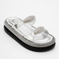 Finery Silver Embellished Platform Slide (Women)