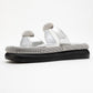 Finery Silver Embellished Platform Slide (Women)