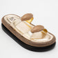 Finery Gold Embellished Platform Slide (Women)