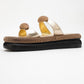 Finery Gold Embellished Platform Slide (Women)