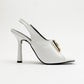 Olney - White Heeled Shoe (Women)