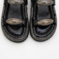 Finery Black Embellished Platform Slide (Women)