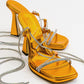 Mezzo - Metallic Orange Heeled Sandal (Women)
