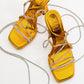 Mezzo - Metallic Orange Heeled Sandal (Women)