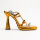 Mezzo - Metallic Orange Heeled Sandal (Women)