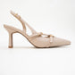 Biana - Beige Pointed Toe Stiletto Pump (Women)