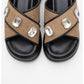Giev - Black Woven Platform Mule (Women)