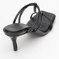 Mocha Black Pattern Square‑Toe Thin‑Strap Heel Sandal (Women)