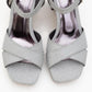 Lisbon - Silver Glitter Cross-Strap Platform Heel Shoe (Women)